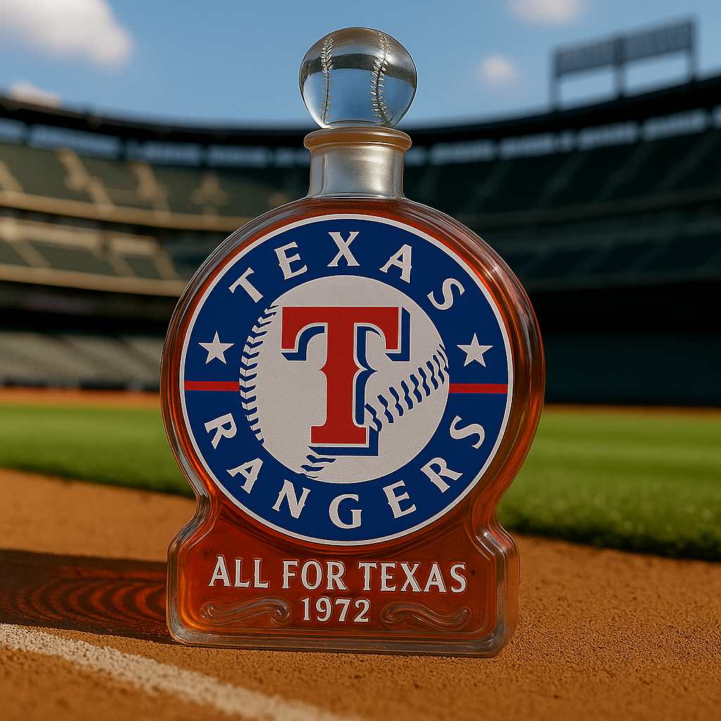 Texas Rangers Whiskey Decanter